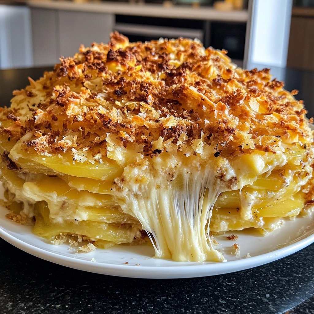 Kartoffelauflauf mit Lauch